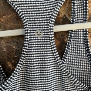 Lulu Lemon Gingham racer tank